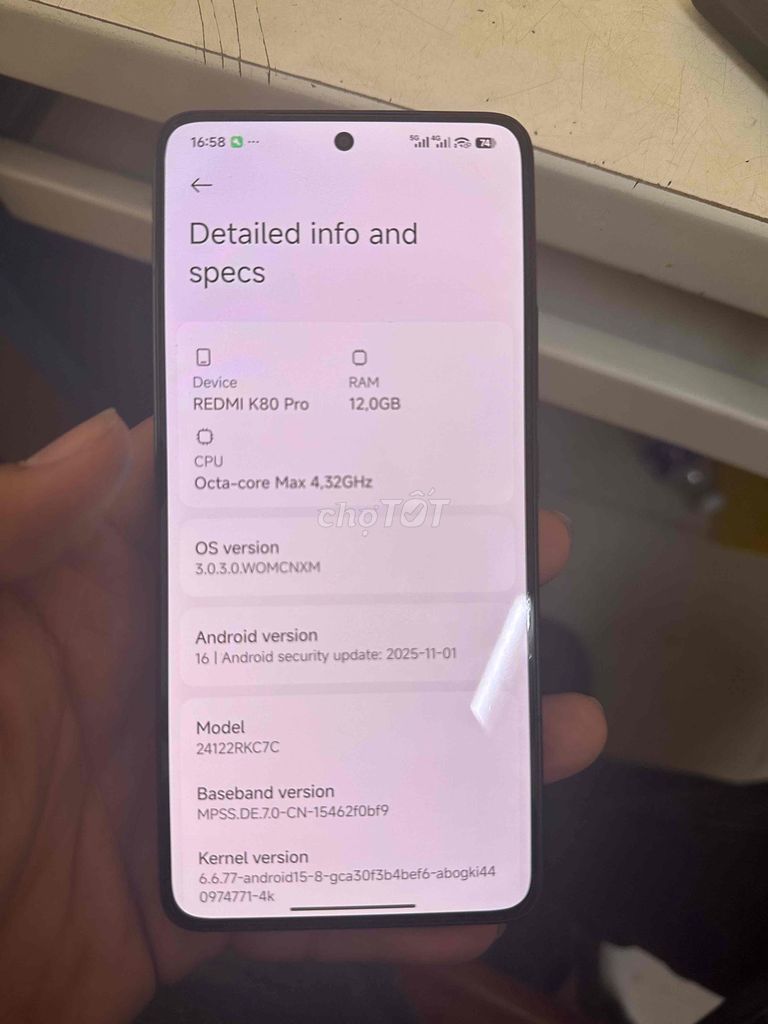 Em Cần Ra Đi Redmi K80 Pro 12GB/256GB Đen. Mua bán Điện thoại tại Thành phố Châu Đốc An Giang được đăng bởi Tú Dương hình 1