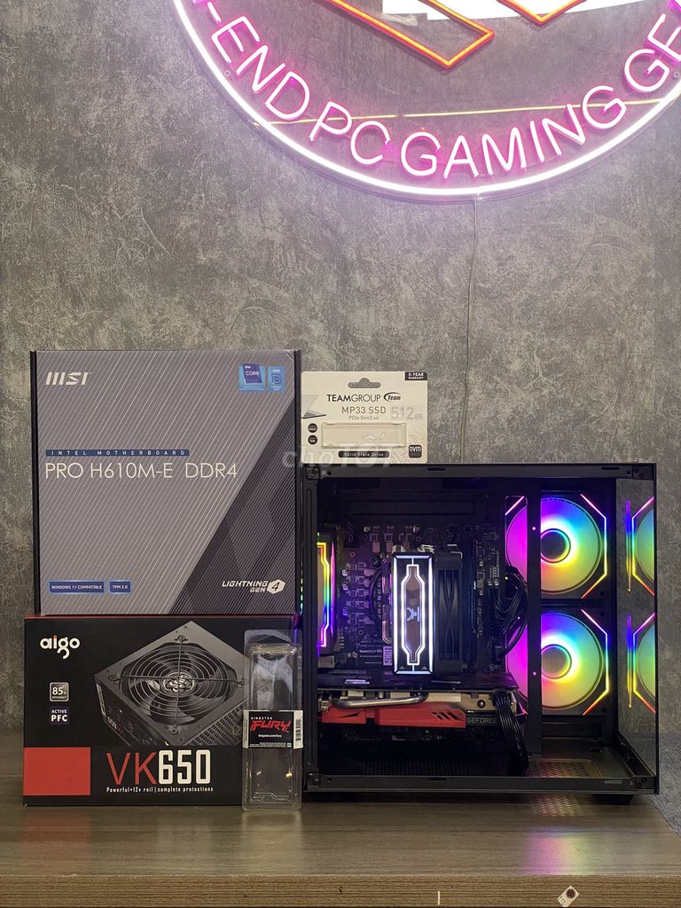 TLy Case I5 12400F NEW + 512G SSD + RTX 2060 6GB