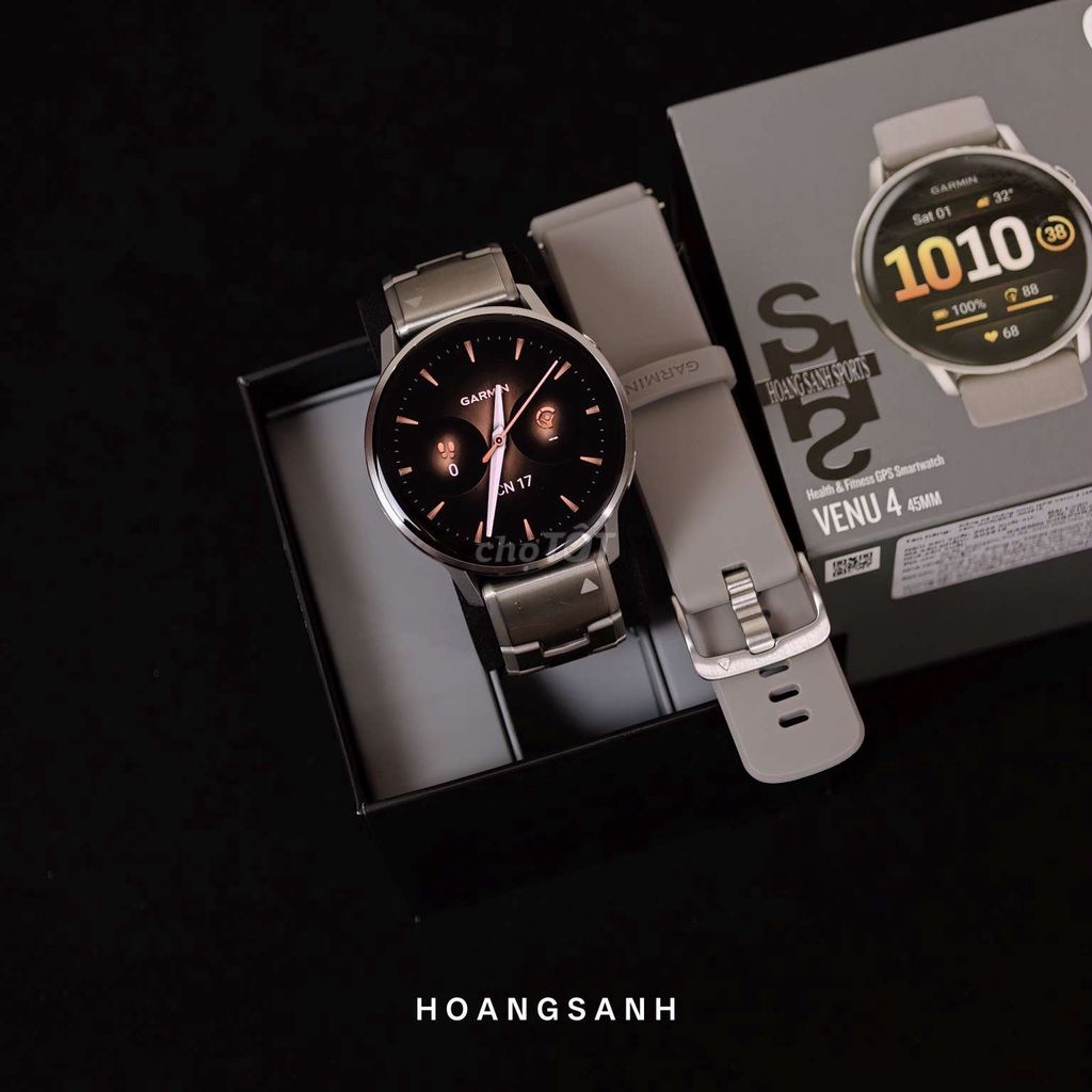 Garmin Venu 4 45mm Xám Chính Hãng 02 Dây BH 05/28. Mua bán Thiết bị đeo thông minh tại Quận 11 Tp Hồ Chí Minh được đăng bởi HOÀNG SANH hình 1