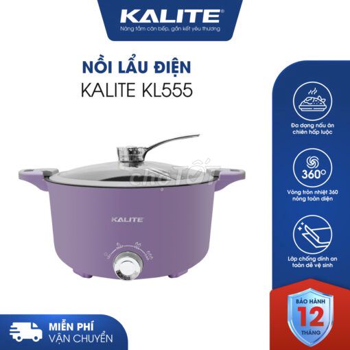 Nồi lẩu điện Kalite KL555 5L Tím. Mua bán Bếp, lò, đồ điện nhà bếp tại Quận Hà Đông Hà Nội được đăng bởi Thúy Tình Vũ hình 1