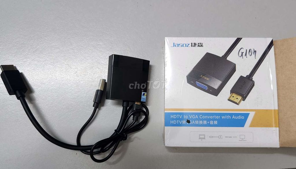 Bộ chuyển đổi Jasoz T-G104 HDMI sang VGA Đen. Mua bán Phụ kiện (Màn hình, Chuột...) tại Quận Hồng Bàng Hải Phòng được đăng bởi A Khanh hình 1