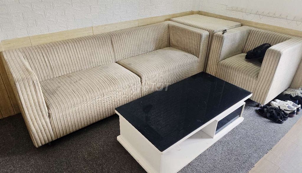 Bộ sofa Góc L Nỉ 2m2 x 1m. Mua bán Bàn ghế tại Quận Liên Chiểu Đà Nẵng được đăng bởi Trương Hữu Minh Phúc hình 1
