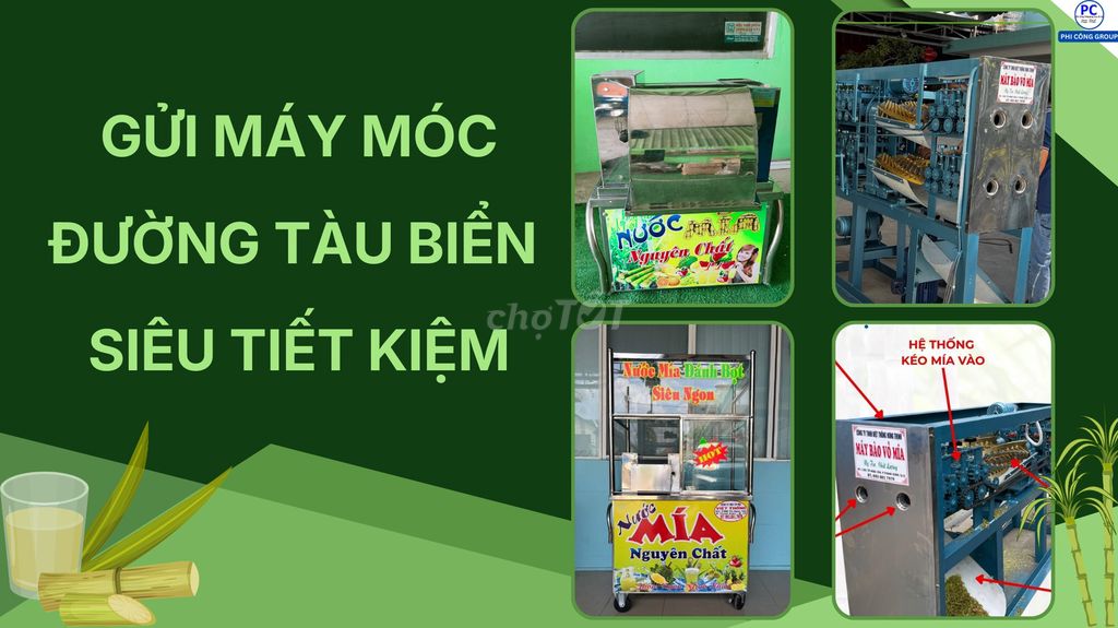 Nhận gửi máy ép mía, máy bào vỏ mía đi nước ngoài. Dịch vụ tại Quận Phú Nhuận Tp Hồ Chí Minh được đăng bởi Linh Trần Phương hình 1