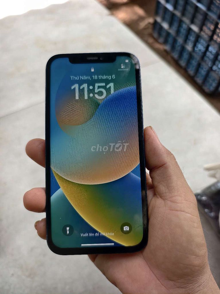 Apple iPhone 12 128GB Đen đã thay màn hình. Mua bán Điện thoại tại Huyện Định Quán Đồng Nai được đăng bởi Phúc hình 1