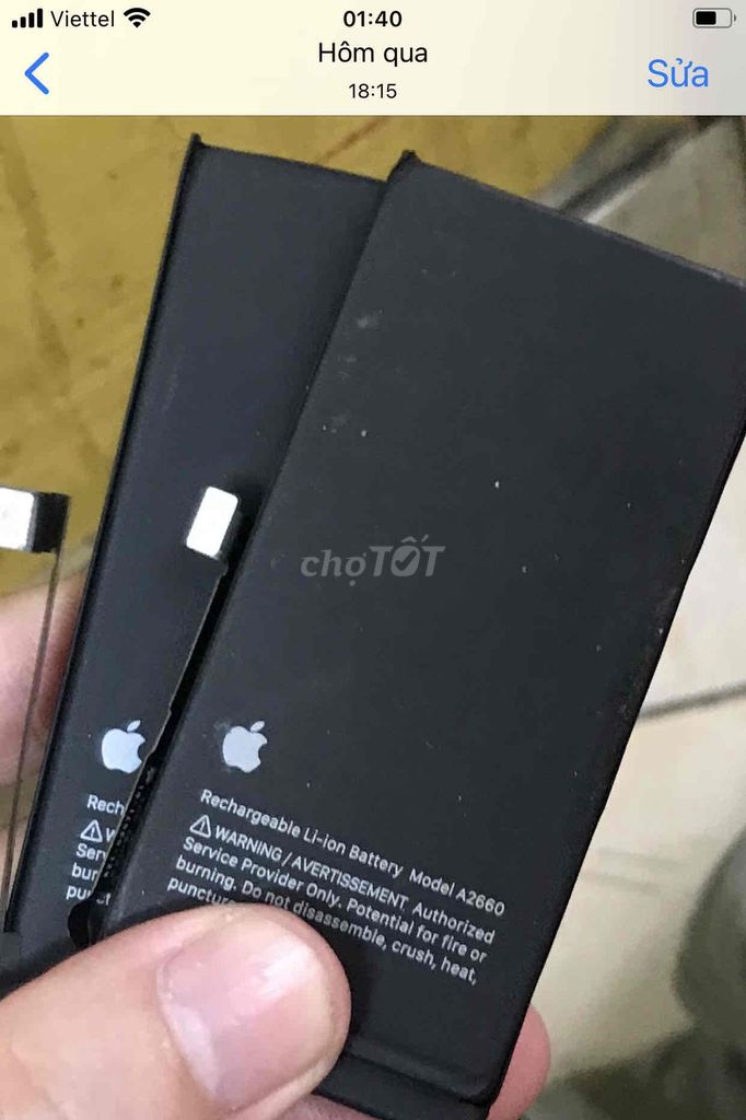 Pin hãng bóc Apple iphone 12mini 13mini 99% bóc ok