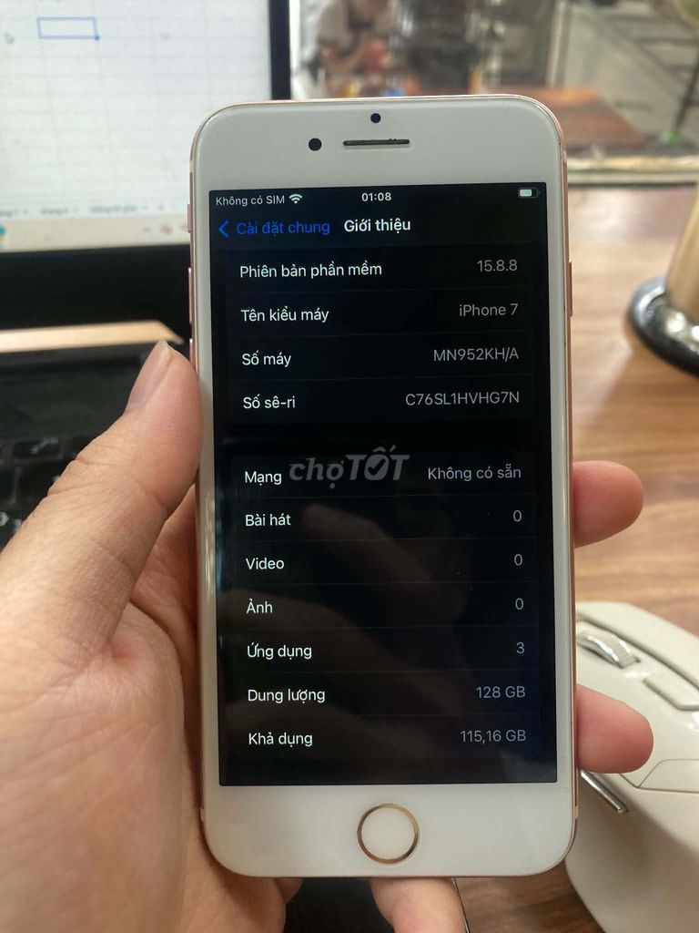 Cần bán iPhone 7 128GB mvt full chức năng. Mua bán Điện thoại tại Huyện Hóc Môn Tp Hồ Chí Minh được đăng bởi Hào Tuấn hình 1