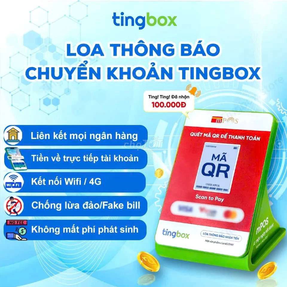 Loa thông báo Tingbox Wifi/4G. Mua bán Tivi, Âm thanh tại Thành phố Bạc Liêu Bạc Liêu được đăng bởi Vinh hình 1