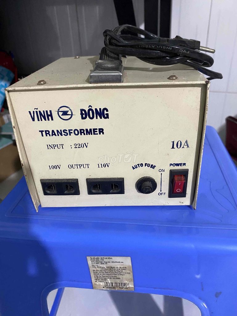 biến áp 100v 10a