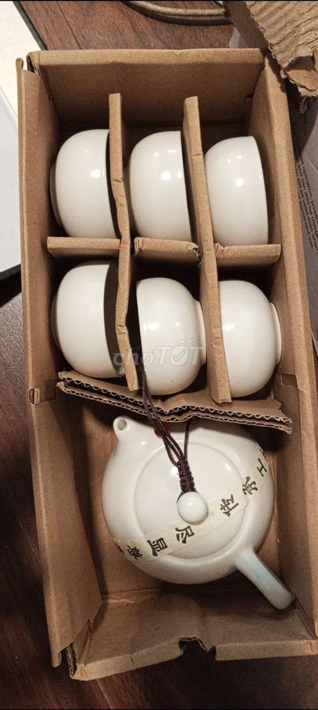 Bộ ấm trà Gốm sứ Trắng 7 món. Mua bán Dụng cụ nhà bếp tại Quận Bình Tân Tp Hồ Chí Minh được đăng bởi Khoa Võ  hình 1