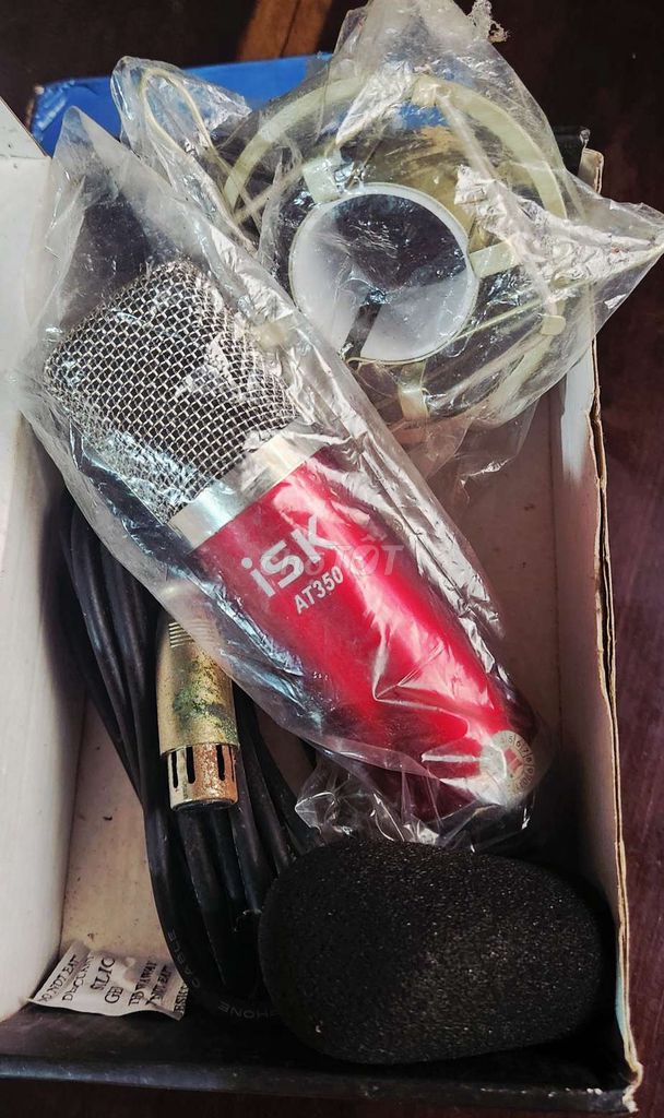 Microphone ISK AT350 Đỏ Mới. Mua bán Tivi, Âm thanh tại Huyện Hòa Thành Tây Ninh được đăng bởi XuXu hình 1
