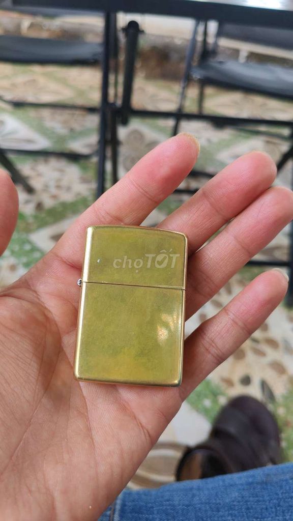 Bật lửa Zippo Đồng Vàng đồng. Mua bán Đồ sưu tầm, đồ cổ tại Huyện Di Linh Lâm Đồng được đăng bởi Vu Tran hình 1