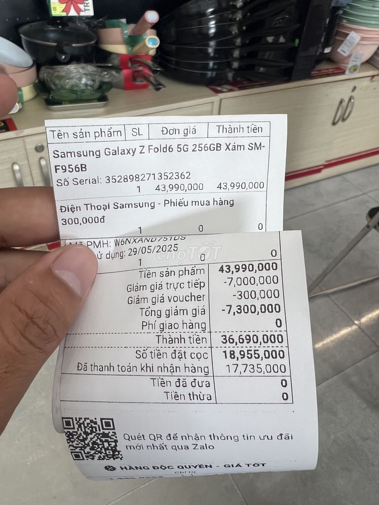 Cần ra 1 em Samsung Galaxy Z Fold 6 màu xám 256Gb. Mua bán Điện thoại tại Thành phố Sa Đéc Đồng Tháp được đăng bởi Phuc Thien hình 6
