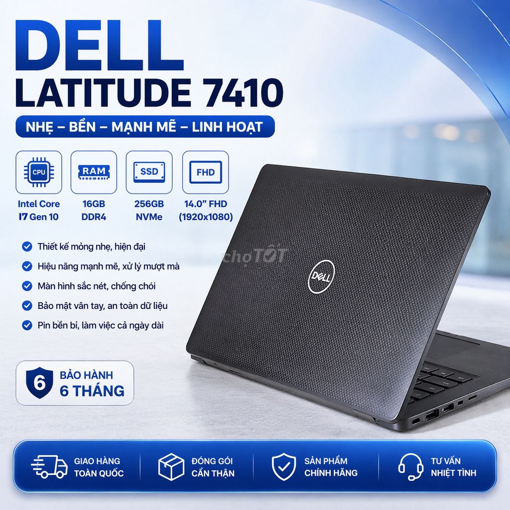 Dell Latitude 7410 i7 16GB/256GB Đen Carbon. Mua bán Laptop tại Quận Tân Phú Tp Hồ Chí Minh được đăng bởi THANH NGUYEN hình 1