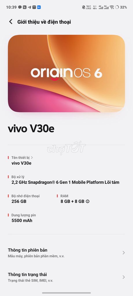Vivo Y30e 8GB/256GB Đã sử dụng. Mua bán Điện thoại tại Quận Liên Chiểu Đà Nẵng được đăng bởi Tống Nguyễn hình 1