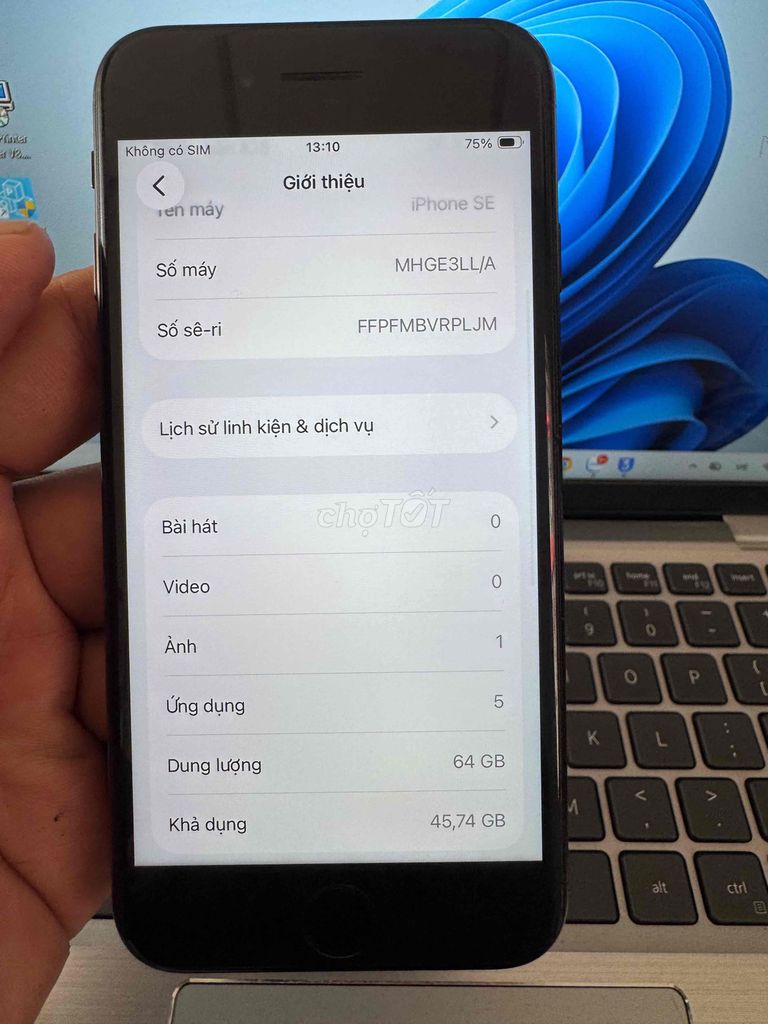 Apple iPhone SE 64GB Đen. Mua bán Điện thoại tại Quận 6 Tp Hồ Chí Minh được đăng bởi QUỐC THIÊN BÁN GÓP 0 ĐỒNG  hình 1