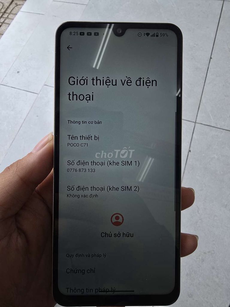 Xiaomi POCO C71 4GB/128GB Xám. Mua bán Điện thoại tại Quận Tân Phú Tp Hồ Chí Minh được đăng bởi Ngọc Hiếu hình 1