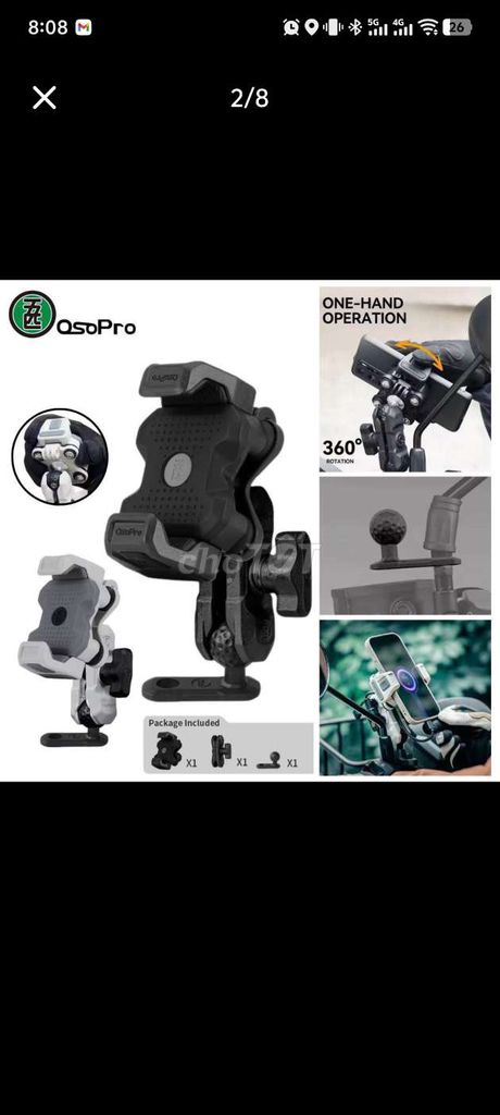 Giá đỡ điện thoại Osopro VH Mount  Mới. Mua bán Phụ kiện (Màn hình, Chuột...) tại Quận Tân Phú Tp Hồ Chí Minh được đăng bởi Anh Mẫn hình 1