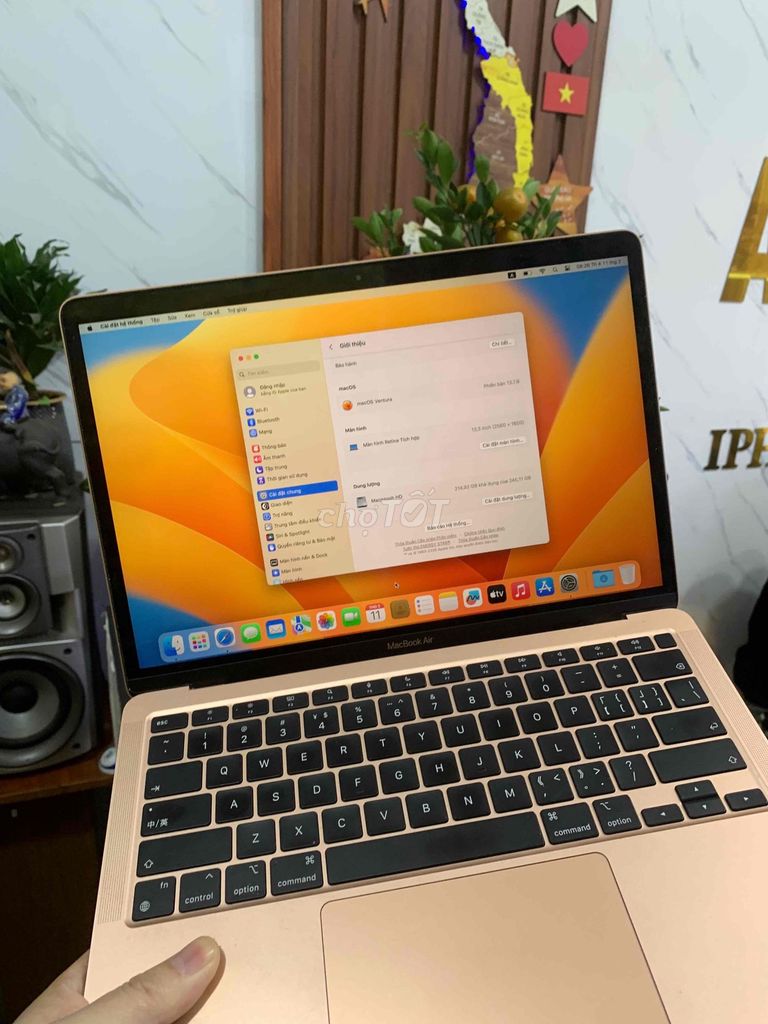 Apple MacBook Air M1 8GB/256GB Vàng hồng. Mua bán Laptop tại Quận Lê Chân Hải Phòng được đăng bởi hoang anh hình 1