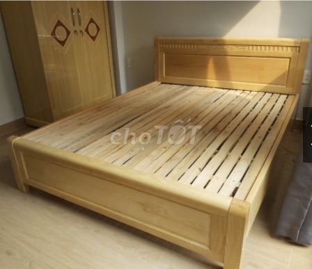 Giường ngủ gỗ sồi cao cấp giá rẻ Mới 100% giao 60P