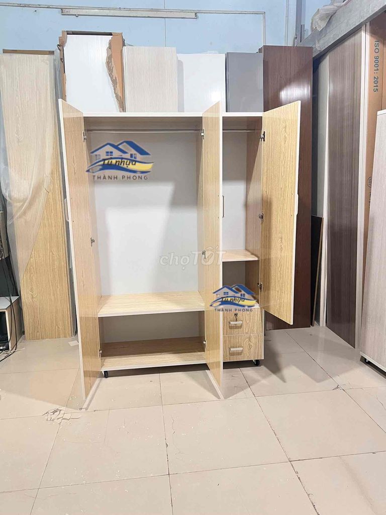 Tủ quần áo// Tủ quần áo 3 cánh 1m23. Mua bán Tủ, kệ gia đình tại Thành phố Thủ Đức Tp Hồ Chí Minh được đăng bởi Ngọc Lan hình 1