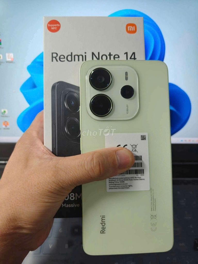 Xiaomi Redmi Note 14 128GB Xanh Mới 99.99%. Mua bán Điện thoại tại Quận 12 Tp Hồ Chí Minh được đăng bởi Tèo Chi hình 1