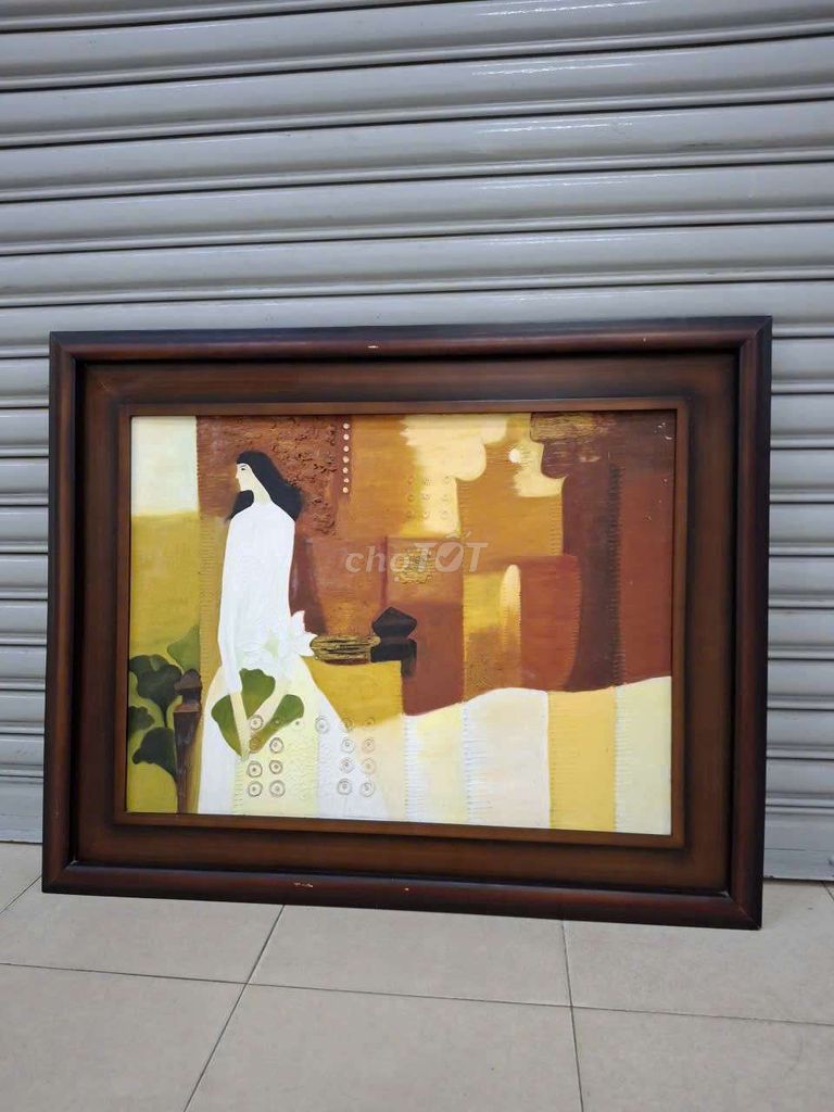 Tranh sơn dầu 104x85cm tranh xưa. Mua bán Đồ sưu tầm, đồ cổ tại Quận 4 Tp Hồ Chí Minh được đăng bởi Hạnh hình 1