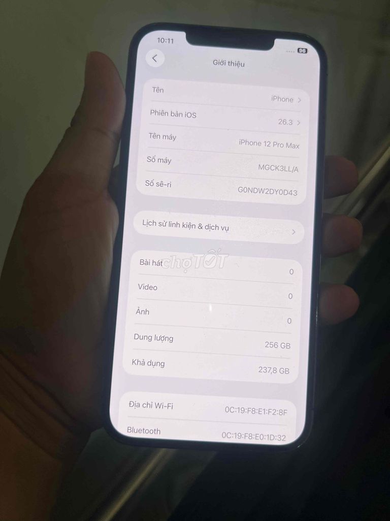 iPhone 12 Pro Max 256GB Xám. Mua bán Điện thoại tại Thành phố Thủ Đức Tp Hồ Chí Minh được đăng bởi minh hình 1