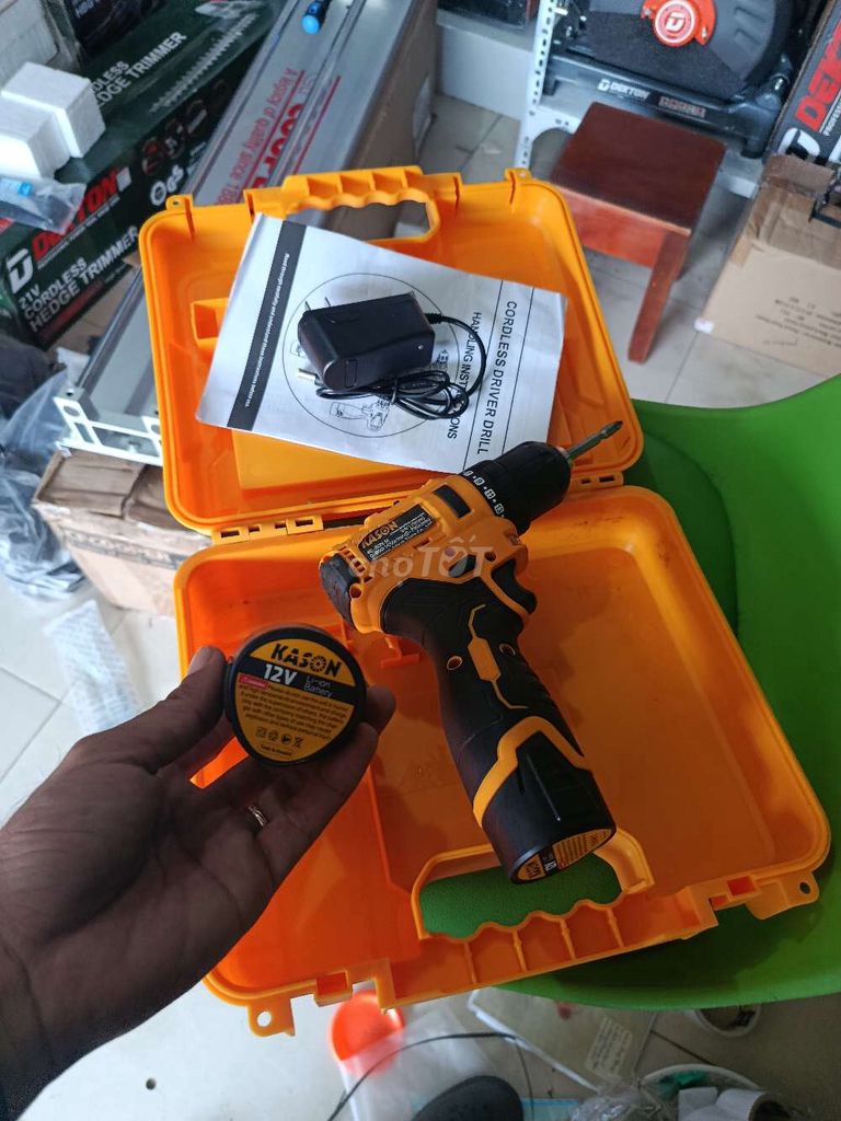 Khoan vít 12v_ kason. Mua bán Đồ chuyên dụng, Giống nuôi trồng tại Thành phố Sa Đéc Đồng Tháp được đăng bởi Minh hình 5