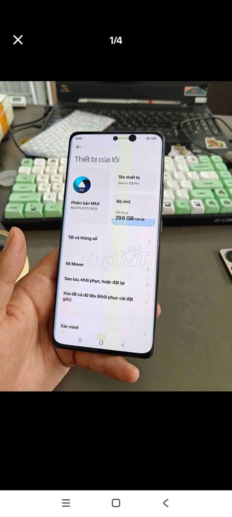 Xiaomi 12s Pro 8GB/128GB Đen. Mua bán Điện thoại tại Thành phố Thuận An Bình Dương được đăng bởi nhân móm hình 1