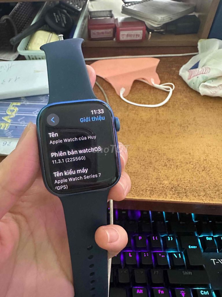Apple Watch Series 7 - Đã sử dụng. Mua bán Thiết bị đeo thông minh tại Thành phố Dĩ An Bình Dương được đăng bởi Nguyễn Hải hình 1