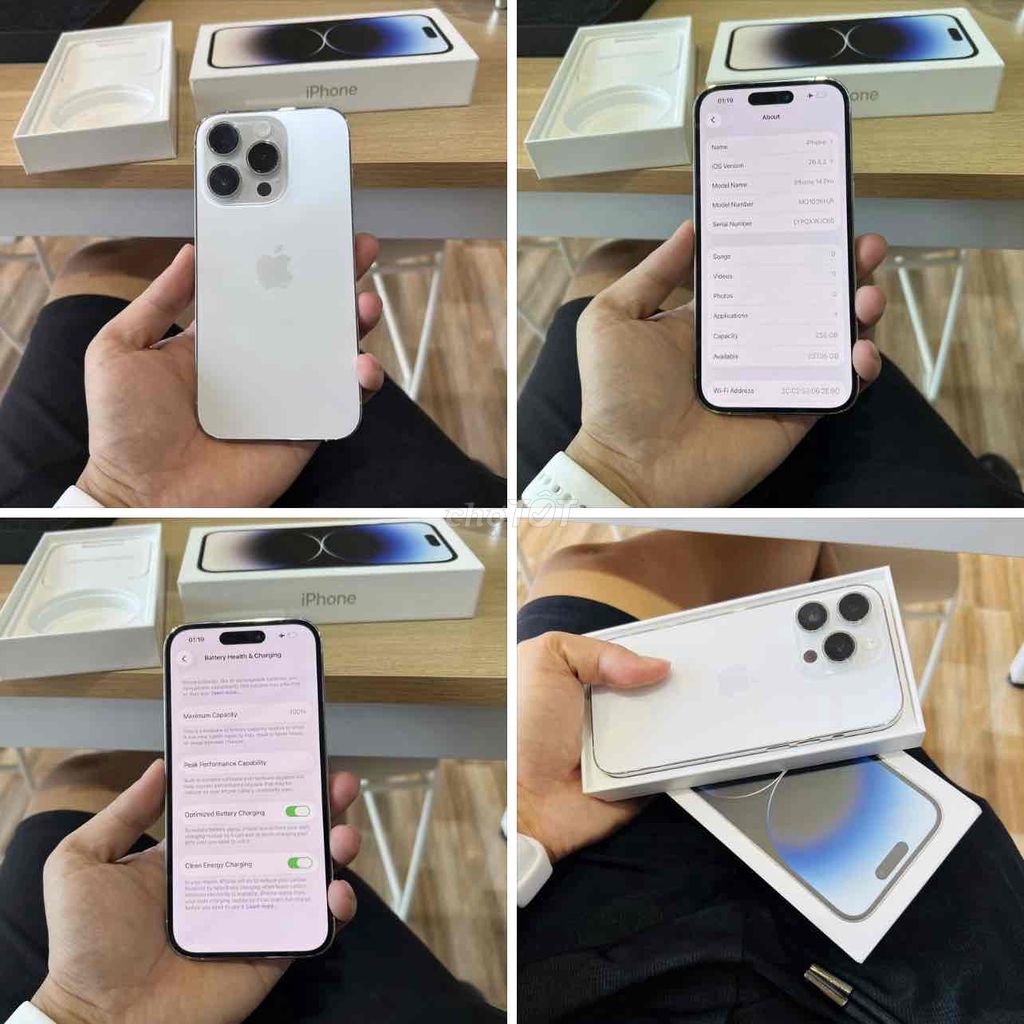 iPhone 14 Pro 256G Trắng FULLBOX APPLE 2025. Mua bán Điện thoại tại Quận Thanh Xuân Hà Nội được đăng bởi Nguyễn Huy Dũng hình 1