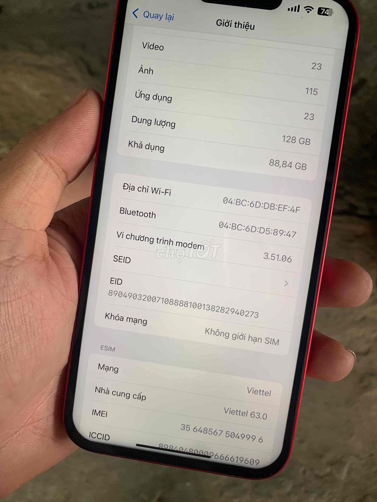 Apple iPhone 14 Plus 128GB Đỏ. Mua bán Điện thoại tại Thành phố Bến Tre Bến Tre được đăng bởi nguyễn thanh hình 1