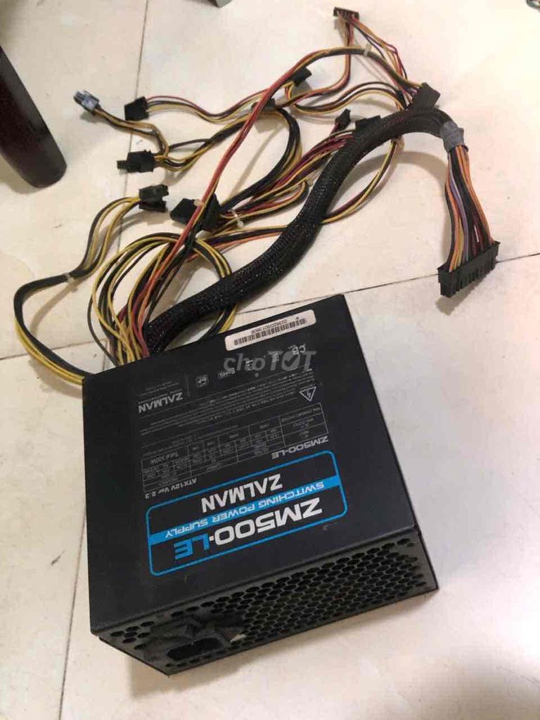 Nguồn máy tính Zalman ZM500-LE Đen Đã qua sử dụng. Mua bán Linh kiện (RAM, Card...) tại Quận 7 Tp Hồ Chí Minh được đăng bởi Son hình 1