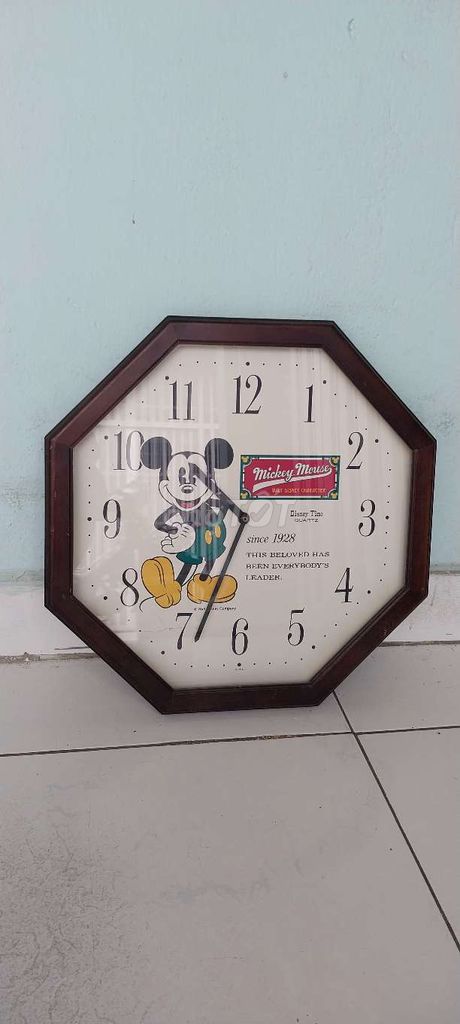 Đồng hồ gỗ Disney Time Mickey Mouse Nâu. Mua bán Đồ sưu tầm, đồ cổ tại Huyện Hóc Môn Tp Hồ Chí Minh được đăng bởi mua alo hình 1
