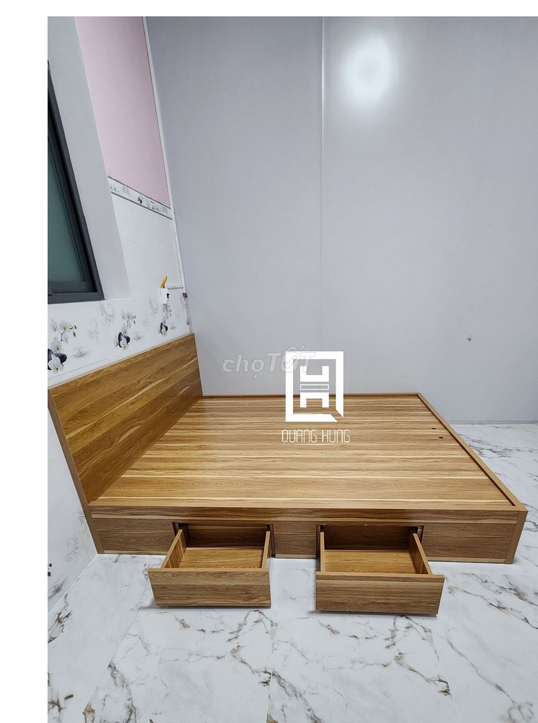  GIƯỜNG GỖ MDF-GIƯỜNG MDF-GIƯỜNG MDF-GIƯỜNG GỖ MDF. Mua bán Giường, chăn ga gối nệm tại Huyện Nhơn Trạch Đồng Nai được đăng bởi Nội Thất Quang Hùng TD hình 1