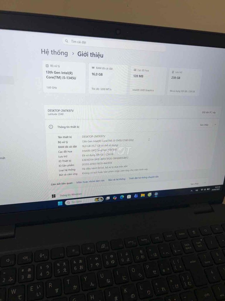 Dell Latitude 3540 i5-1345U 16GB/256GB SSD Xám. Mua bán Laptop tại Quận Cầu Giấy Hà Nội được đăng bởi Thu Thái hình 1