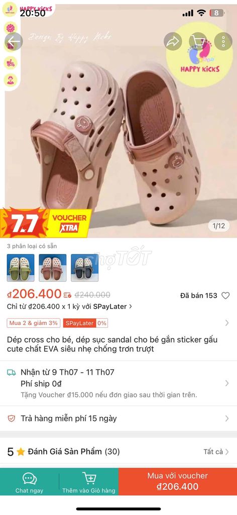 Dép cross cho bé, dép sục sandal cho bé. Mua bán Mẹ và bé tại Quận Ninh Kiều Cần Thơ được đăng bởi Như Quỳnh hình 2