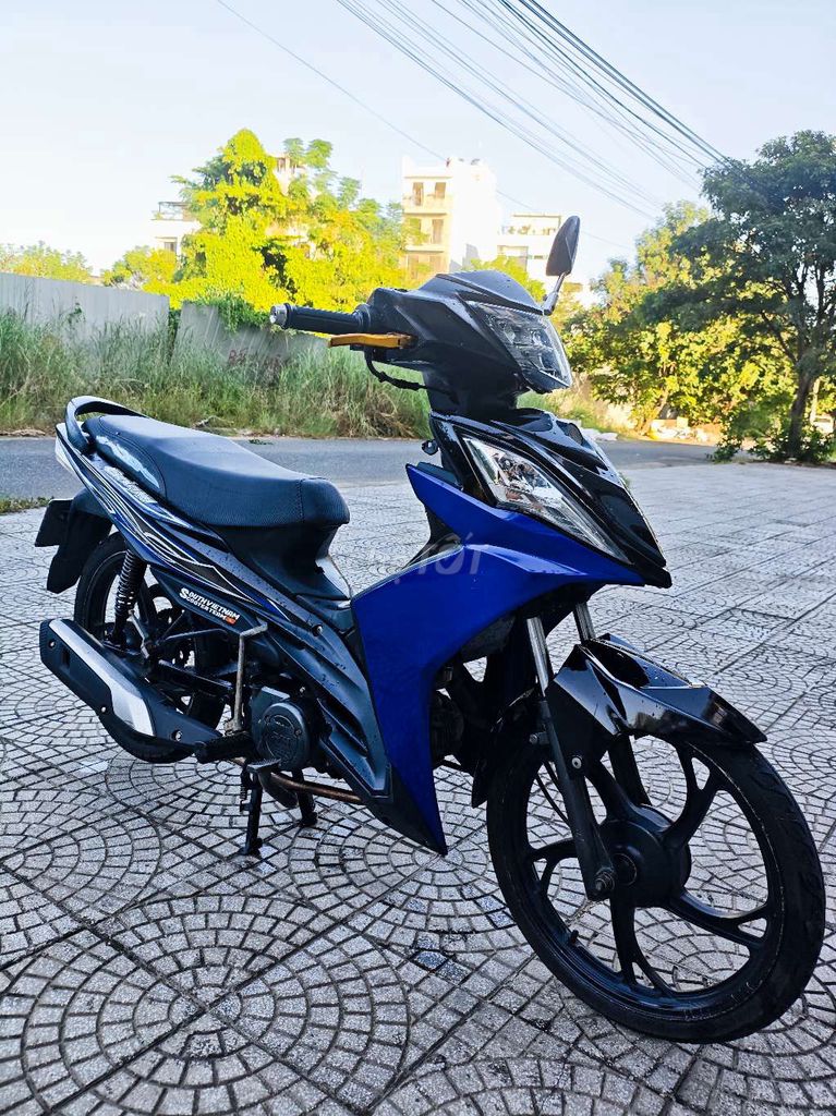 Sym Galaxy 50cc, синий, черный, бесшумный, полнофункциональный