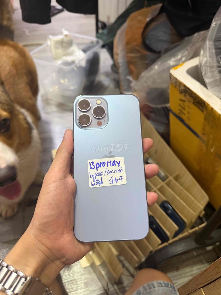 Apple iPhone 13 Pro Max 128GB Xanh Màn sọc. Mua bán Điện thoại tại Quận Hải Châu Đà Nẵng được đăng bởi Hoàng Táo 273 Nguyễn Hoàng hình 1