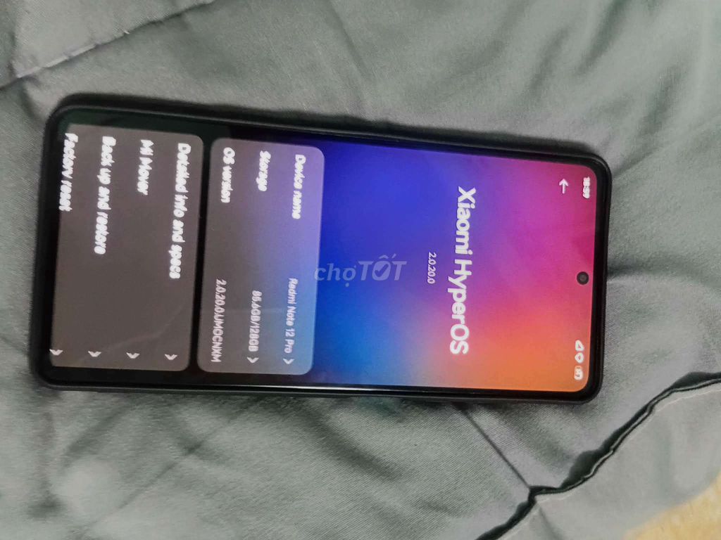Xiaomi Redmi Note 12 Pro 5G 6GB/128GB Xanh. Mua bán Điện thoại tại Huyện Bến Lức Long An được đăng bởi Dĩnhh hình 1