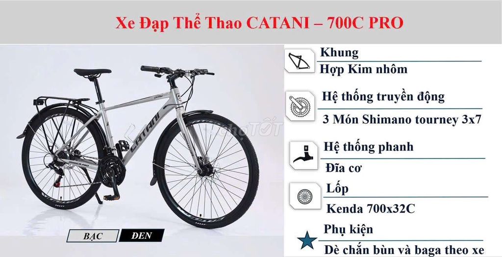 XE CHÍNH HÃNG CATANI PRO MỚI 100% CHỢ 586. Mua bán Xe đạp tại Quận Cái Răng Cần Thơ được đăng bởi Nguyễn Nhung hình 5