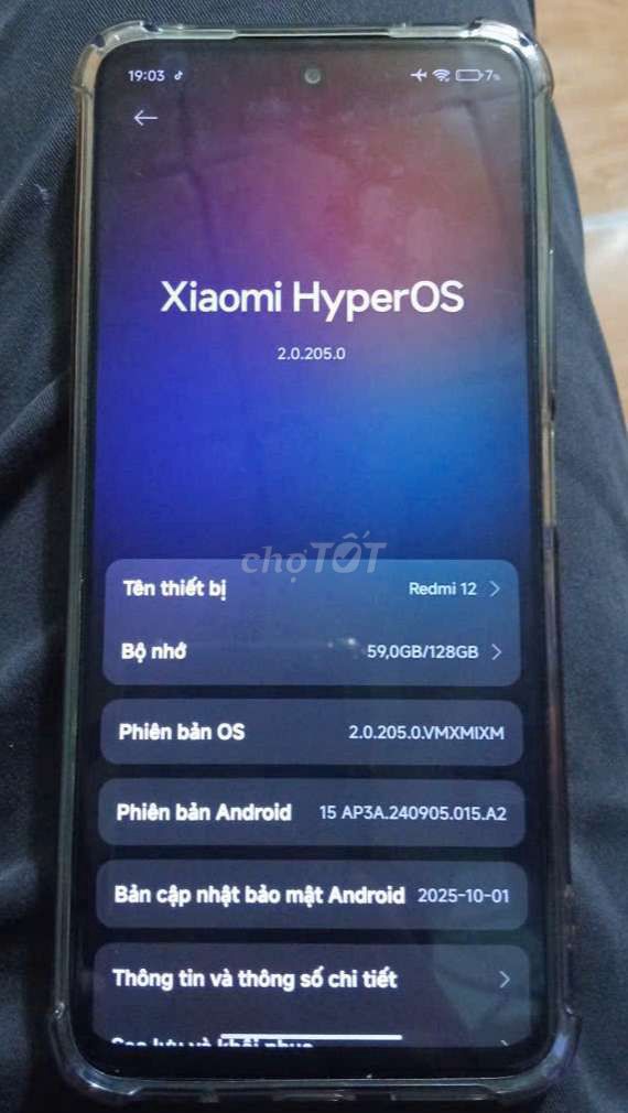 Xiaomi Redmi 12 128GB Đen. Mua bán Điện thoại tại Quận 7 Tp Hồ Chí Minh được đăng bởi Hiếu hình 1