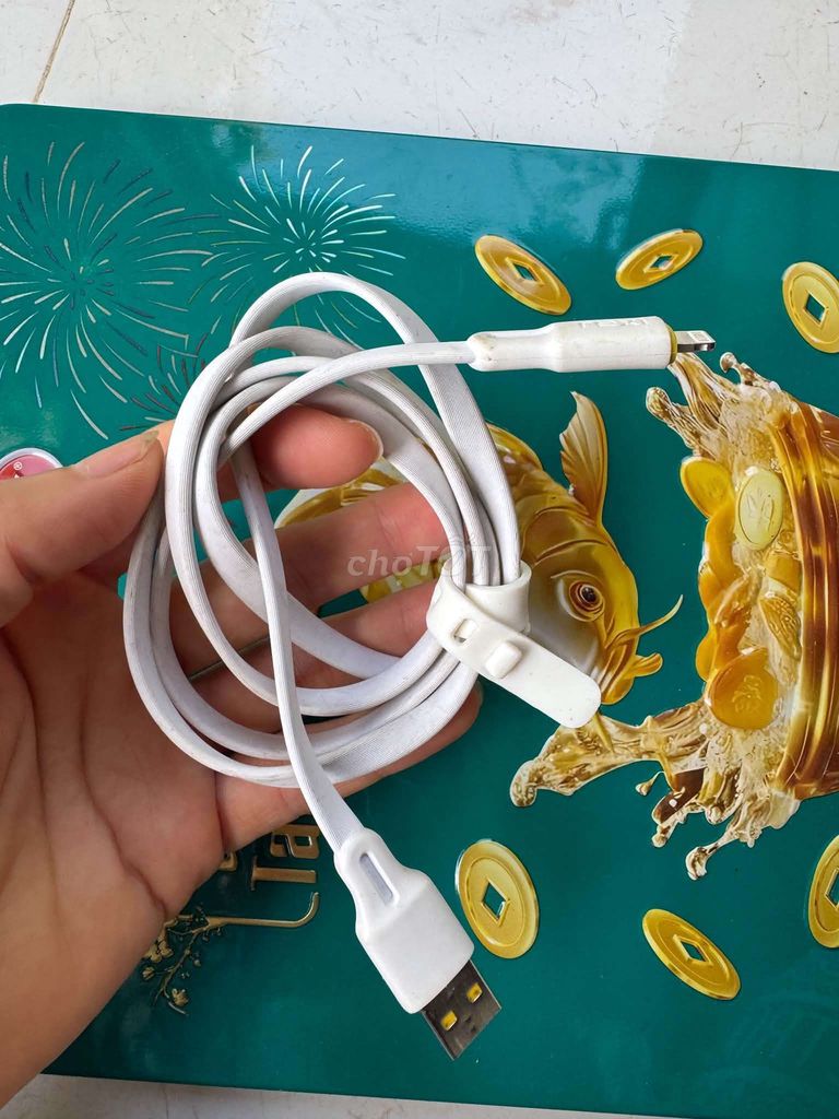 Dây sạc Lightning USB Dây dẹp Trắng. Mua bán Phụ kiện (Màn hình, Chuột...) tại Huyện Tân Phú Đồng Nai được đăng bởi Gia Bảo hình 1