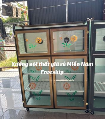 Tủ chén nhôm kính - Tủ chén bát - Tủ nhôm kính. Mua bán Tủ, kệ gia đình tại Quận Bình Thạnh Tp Hồ Chí Minh được đăng bởi Uyên NTTL