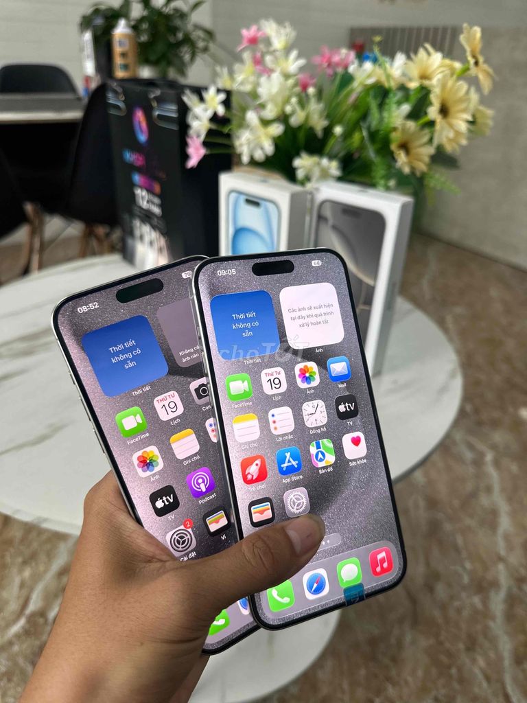 iPhone 15promax 256g Trắng ,zin đẹp, nguyên áp. Mua bán Điện thoại tại Quận Liên Chiểu Đà Nẵng được đăng bởi KHOA STORE hình 1