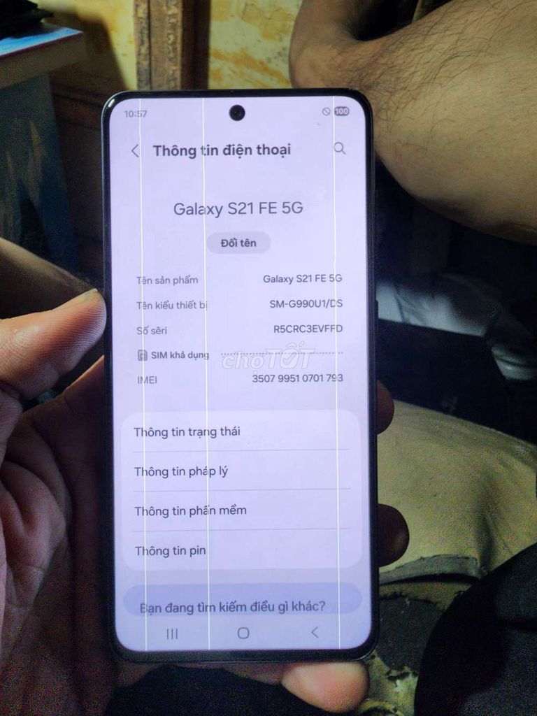 Samsung Galaxy S21 FE 5G 128GB Tím Như mới. Mua bán Điện thoại tại Quận Bình Thạnh Tp Hồ Chí Minh được đăng bởi Phuong1 hình 1