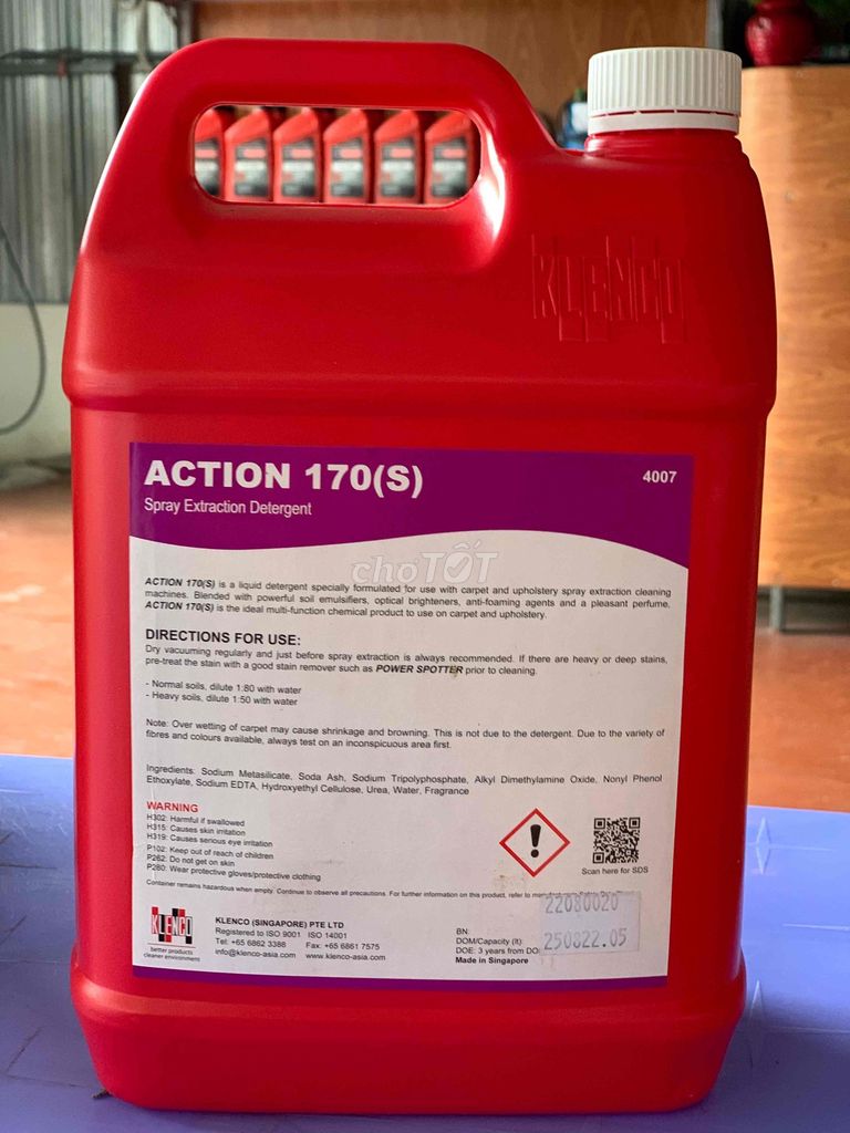 Hóa chất giặt thảm giặt ghế Klenco Action 170-S 5L. Mua bán Phụ tùng xe tại Thành phố Cà Mau Cà Mau được đăng bởi Phú Hào hình 2