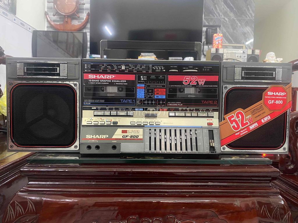 Đài cassette Sharp GF-800 Xám ghi. Mua bán Tivi, Âm thanh tại Quận 12 Tp Hồ Chí Minh được đăng bởi Nguyễn Nam Nhi hình 1