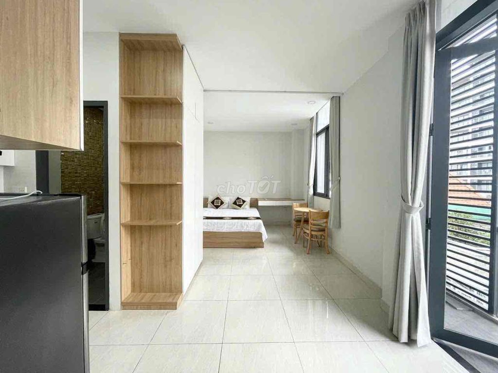 CĂN HỘ STUDIO FULL NỘI THẤT - BAN CÔNG THOÁNG MÁT
