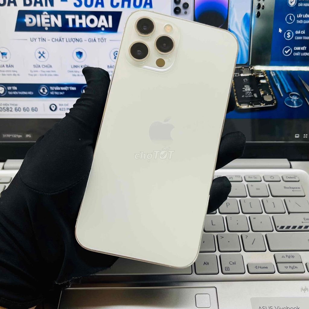 Apple iPhone 12 Pro Max 128GB Trắng Quốc Tế. Mua bán Điện thoại tại Thành phố Biên Hòa Đồng Nai được đăng bởi DT MOBILE BIÊN HOÀ hình 1